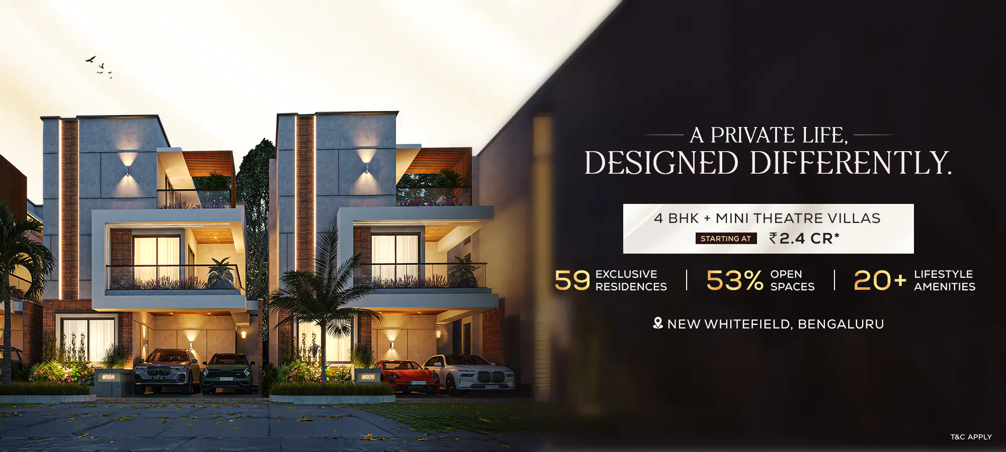 A private life, designed differently - 4 BHK villas at New Whitefield, Bengaluru